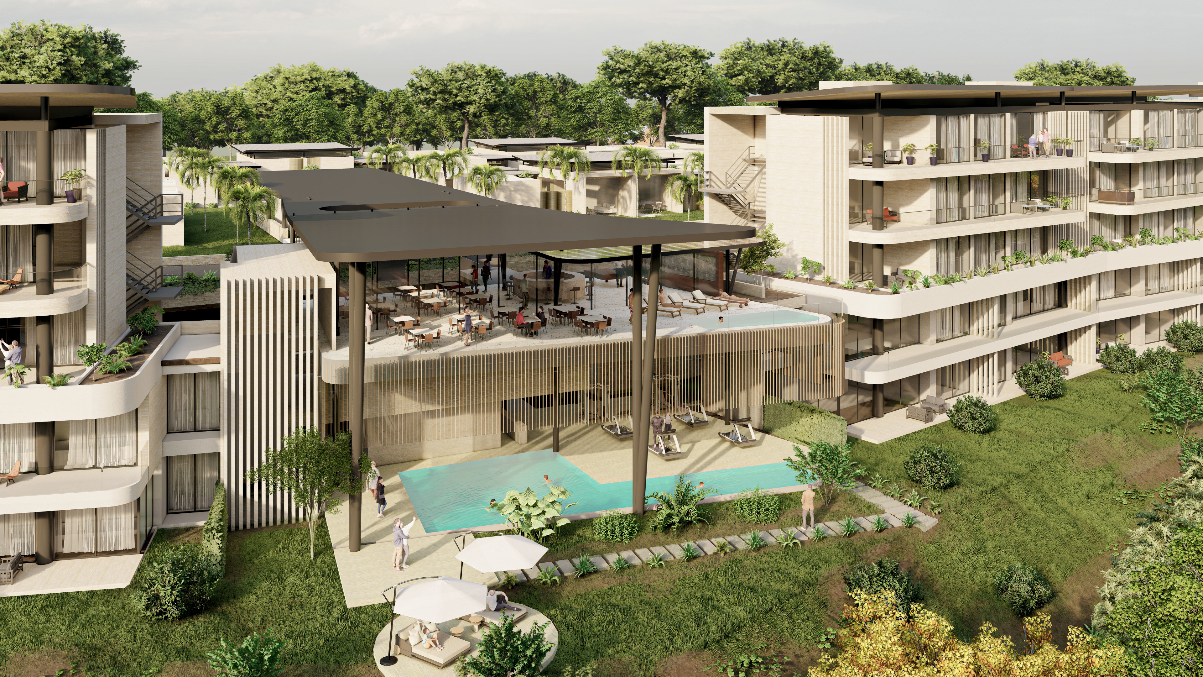 Proyecto Origen Senior architectural rendering